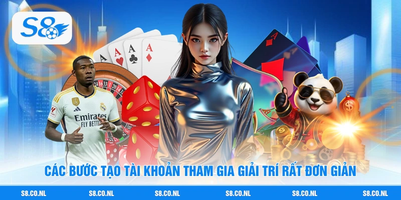 Các bước tạo tài khoản tham gia giải trí rất đơn giản