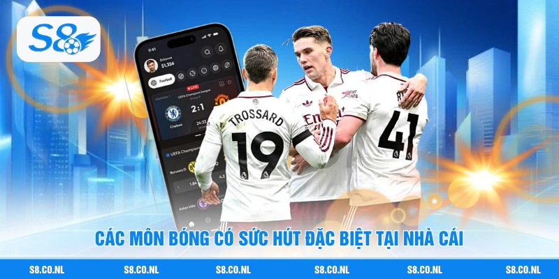 Các môn bóng có sức hút đặc biệt tại nhà cái