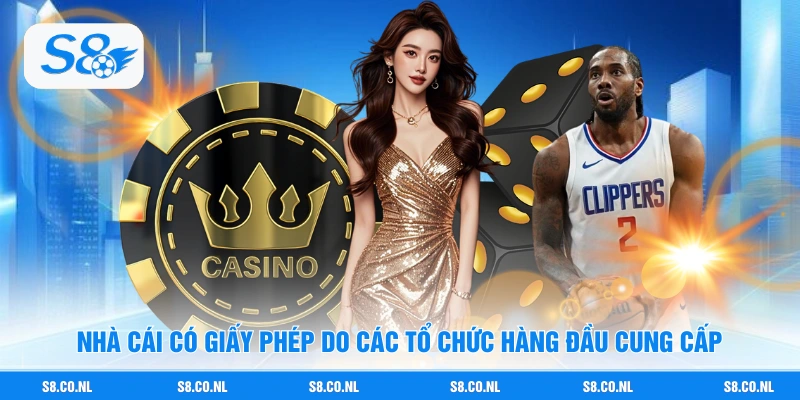 Nhà cái có giấy phép do các tổ chức hàng đầu cung cấp